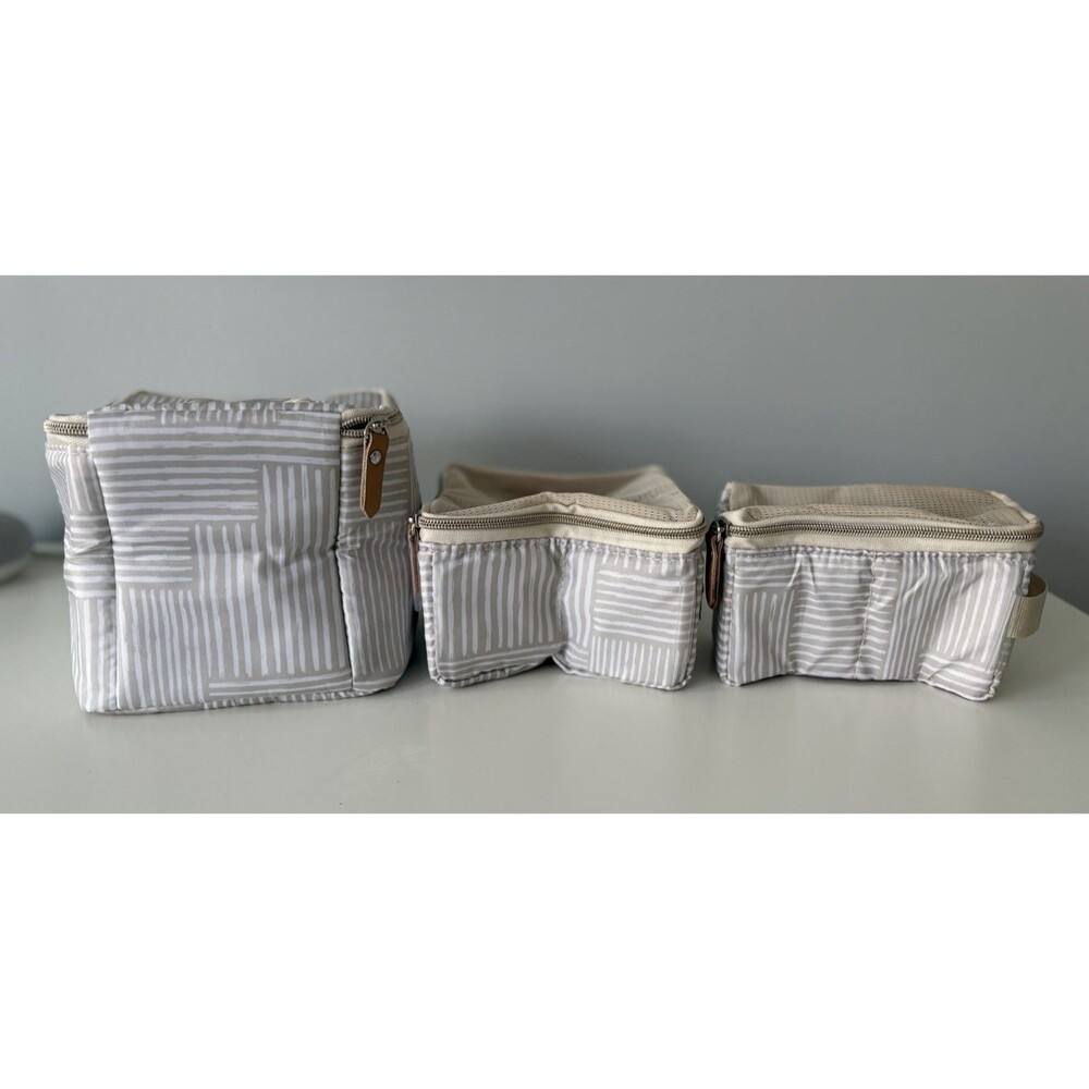 Petunia Pickle Bottom Checker Stitch Zippered Packing Cubes Lot of 3 Essentials - Picture 3 of 9